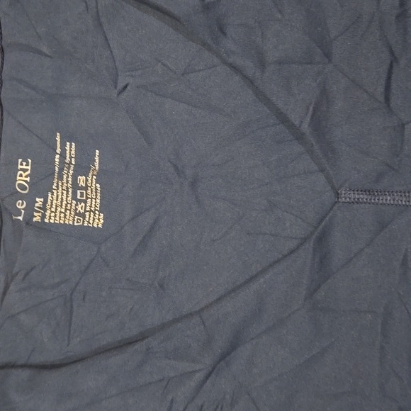 Le ORE Dark Teal Deep V Corso Crossover/Wrap Around Waist Leisure Crop Top - Picture 3 of 9